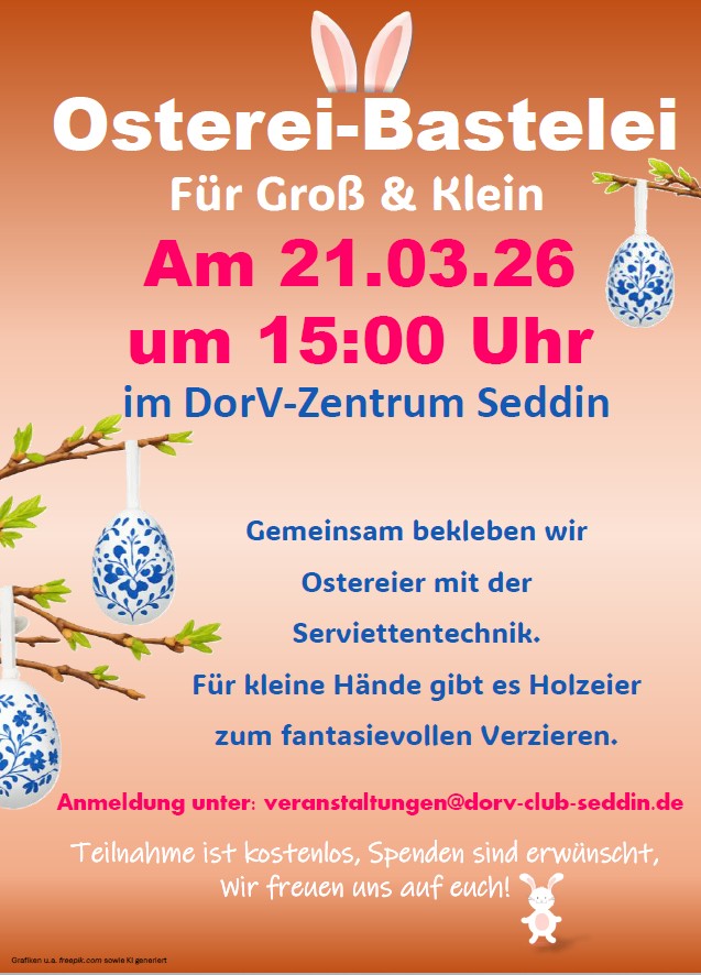 Plakat Osterbasteln